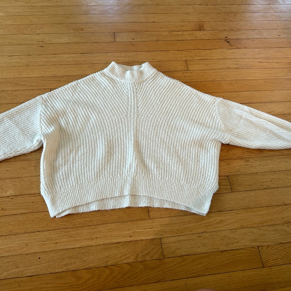 Abercrombie & Fitch Cream Cowl Neck Sweater